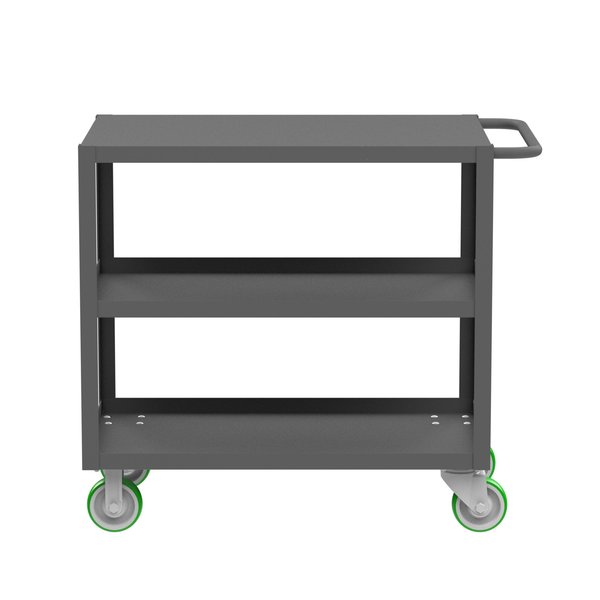 Flush-Top Utility Car, Three Shelf, 24x36