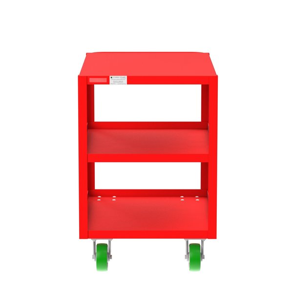 Flush-Top Utility Car, Three Shelf, 24x36