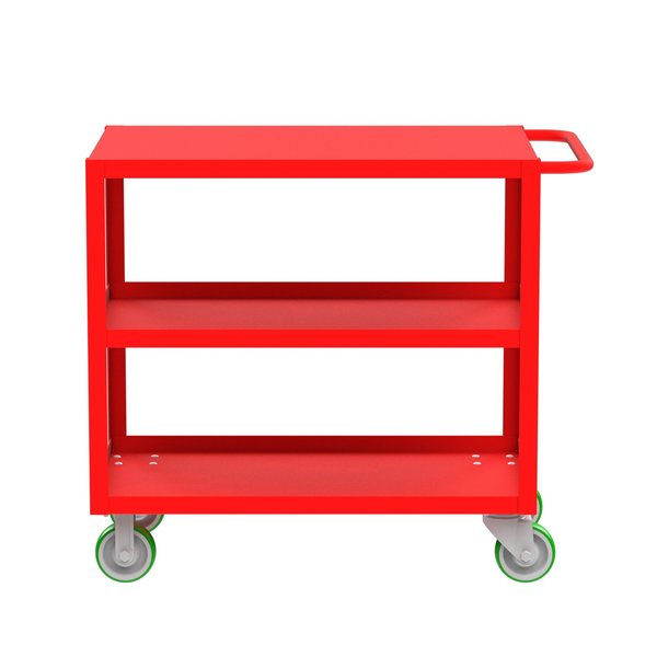 Flush-Top Utility Car, Three Shelf, 24x36