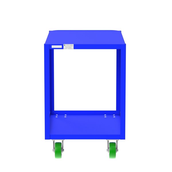 Flush-Top Utility Cart, Two Shelf, 24x36