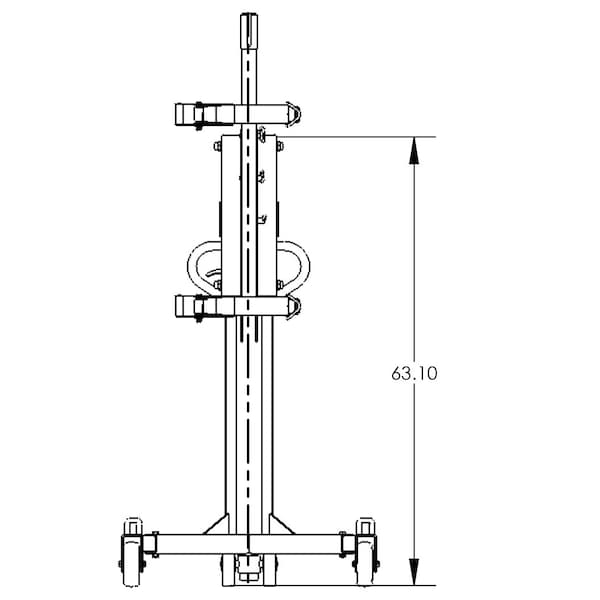 Barrel Hawk III Drum Lift, w/Harrier Att