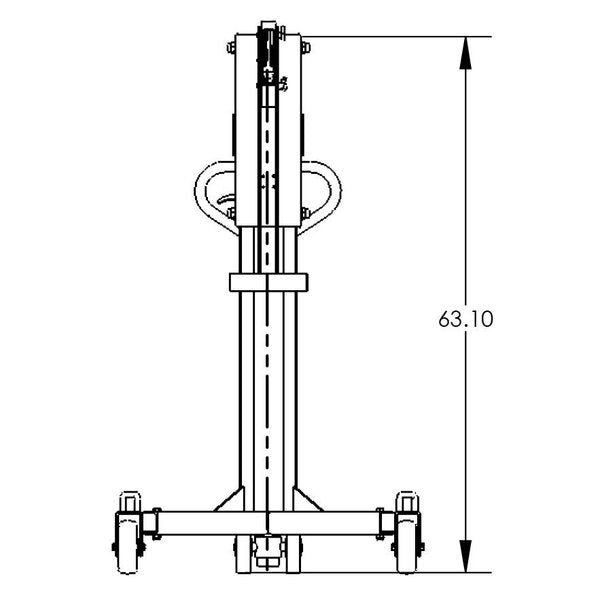 Barrel Hawk III Drum Lift, w/Beak Attach