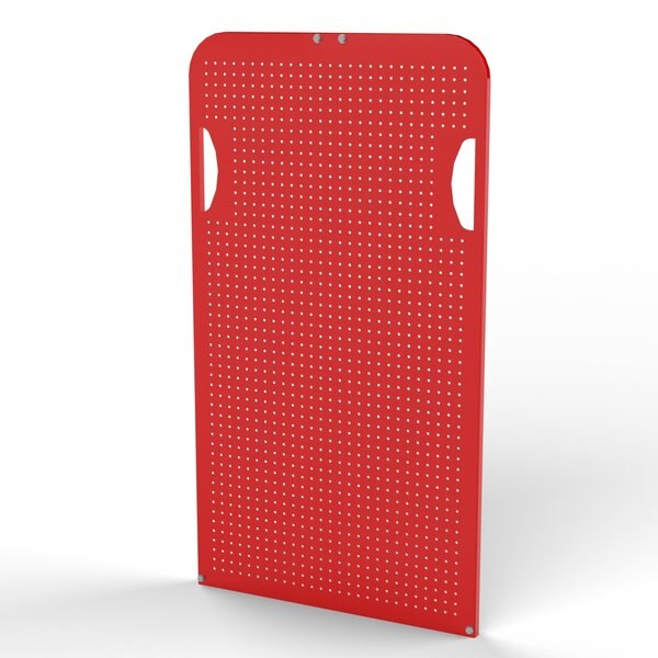 A-Frame Cart End Panel, Round-Peg Pegboa