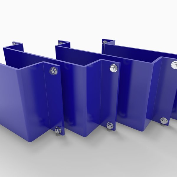 Fork Pockets, for Security Cart, Blue