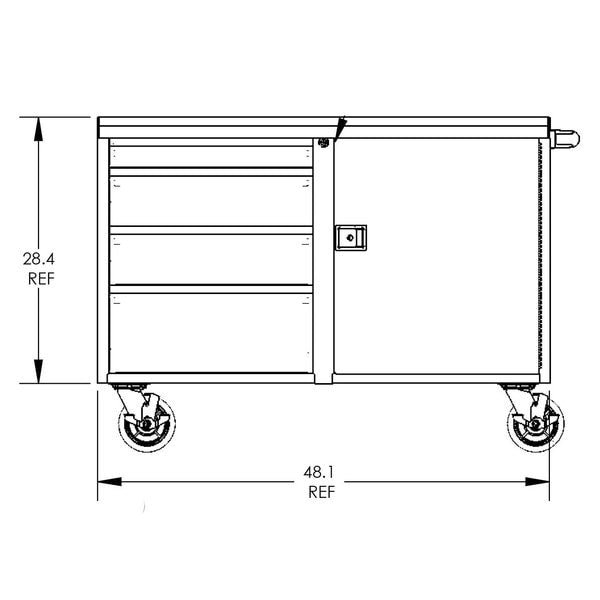 Garage Work Bench Cabinet, 48