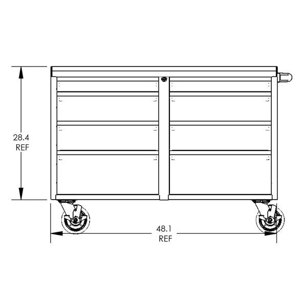Garage Work Bench Cabinet, 48