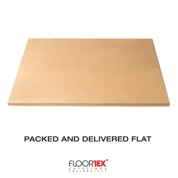 Chair Mat for Hard Floor, Rectangular, Bla