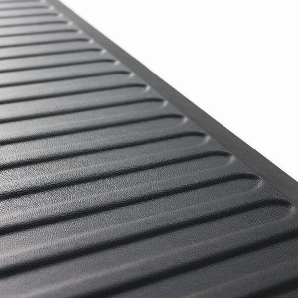 Anti-Fatigue Mat, Black, 67 in L x 23 in W, Polyurethane, 0.9 in Thick
