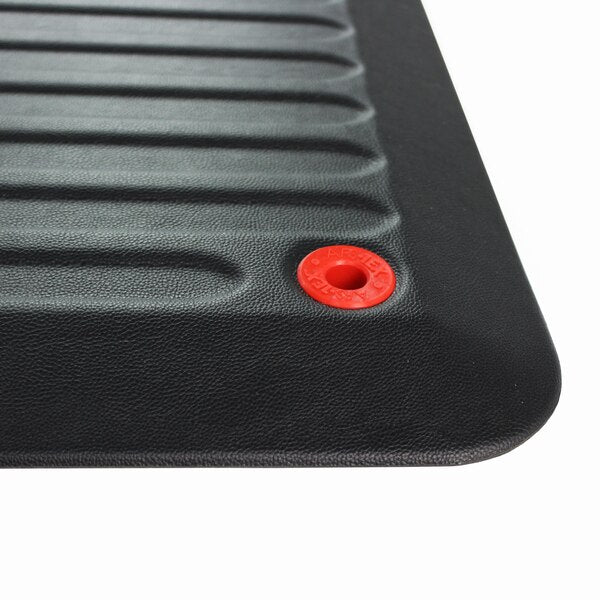 Anti-Fatigue Mat, Black, 67 in L x 23 in W, Polyurethane, 0.9 in Thick