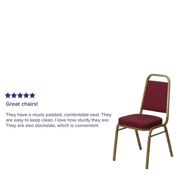 BurgundyBanquet Chair, 20-1/4
