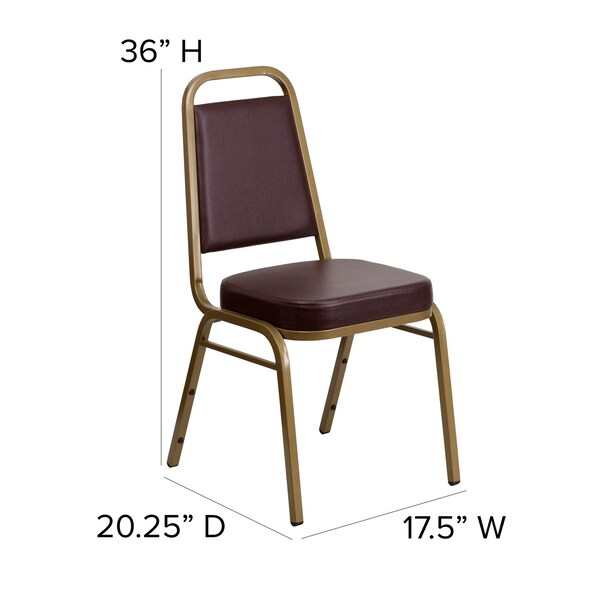 BrownBanquet Chair, 20-1/4