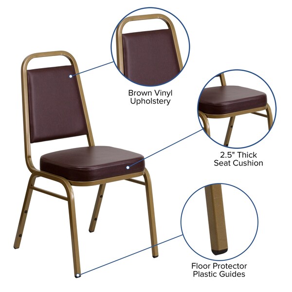 BrownBanquet Chair, 20-1/4
