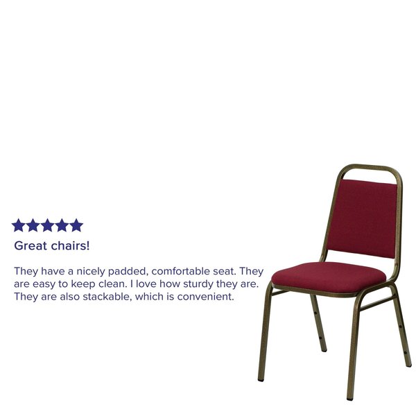 BurgundyBanquet Chair, 20-1/4