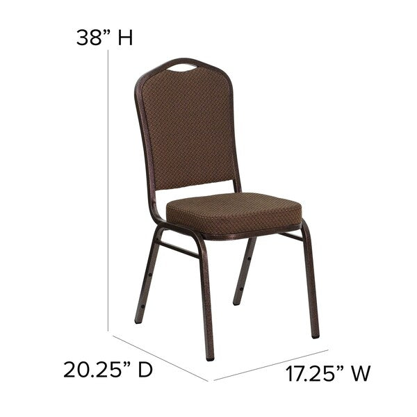 BrownBanquet Chair, 20-1/4