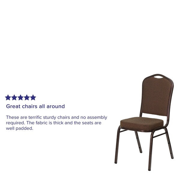 BrownBanquet Chair, 20-1/4