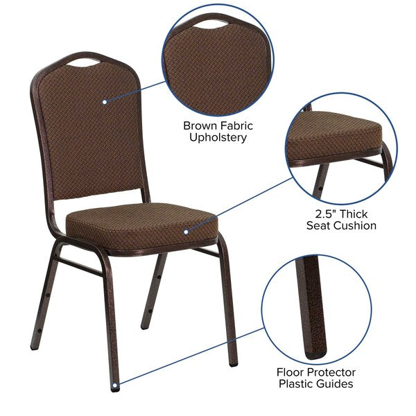 BrownBanquet Chair, 20-1/4