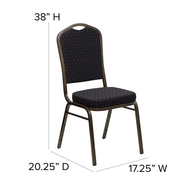 BlackBanquet Chair, 20-1/4