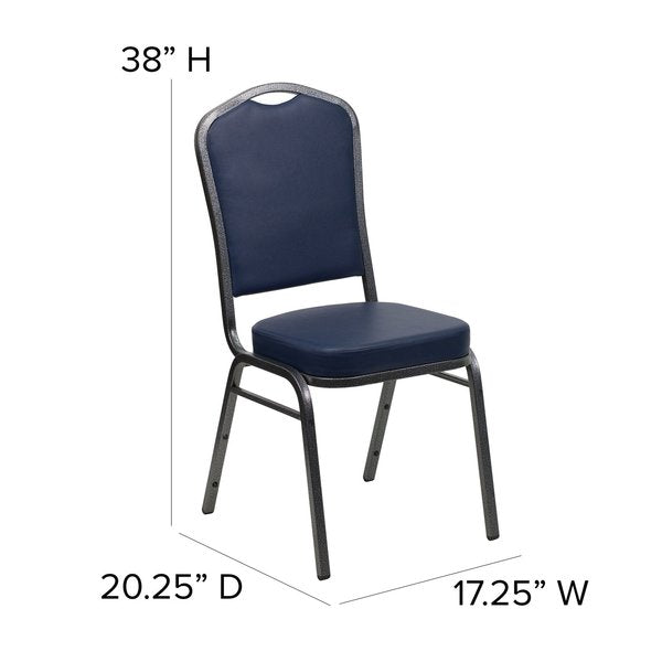 NavyBanquet Chair, 20-1/4