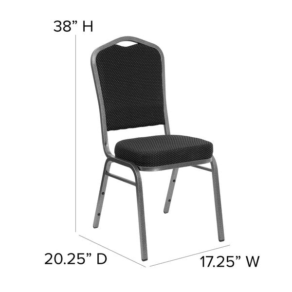 BlackBanquet Chair, 20-1/4