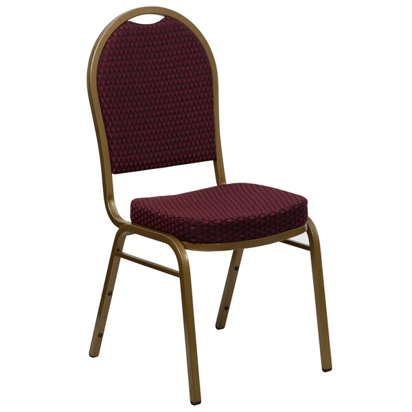 BurgundyBanquet Chair, 20-1/4