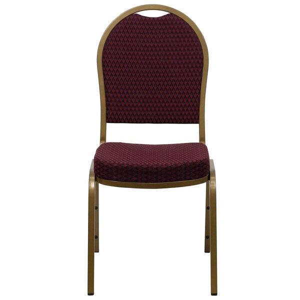 BurgundyBanquet Chair, 20-1/4