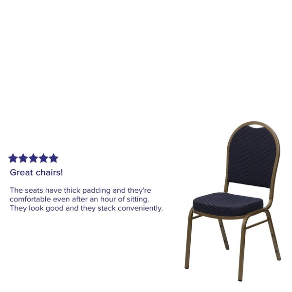 NavyBanquet Chair, 20-1/4