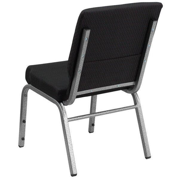 BlackChurch Chair, 25 inW25 inL33 1/4 inH, Fixed, FabricSeat