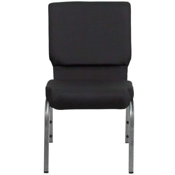 BlackChurch Chair, 25 inW25 inL33 1/4 inH, Fixed, FabricSeat