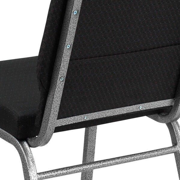 BlackChurch Chair, 25 inW25 inL33 1/4 inH, Fixed, FabricSeat