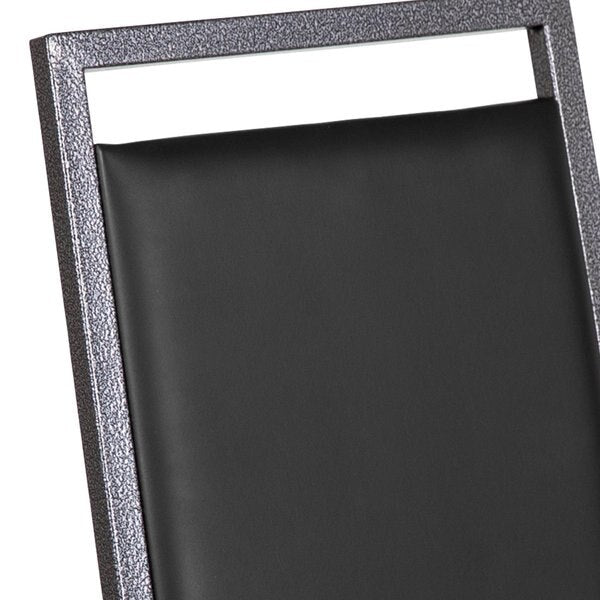 Black Vinyl Banquet Chair
