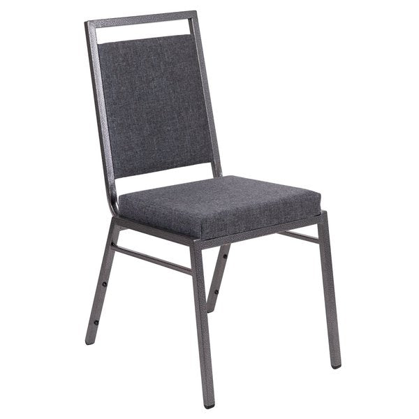 Dark Gray Fabric Banquet Chair