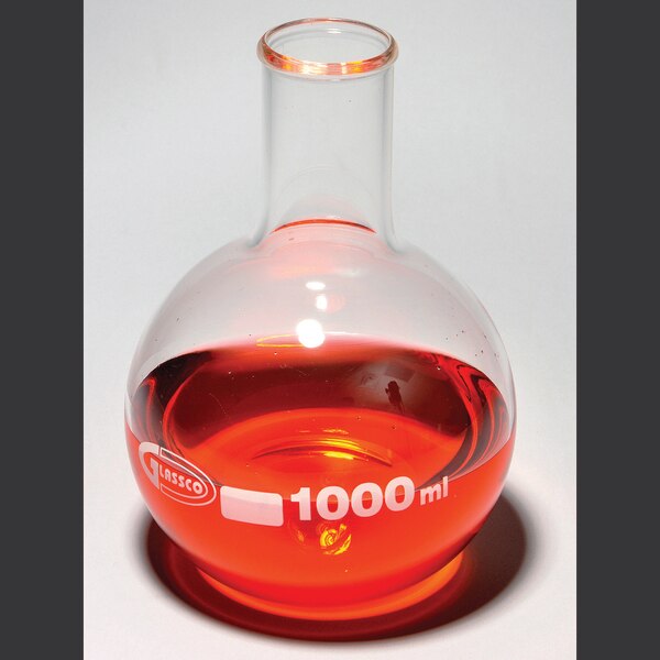Boiling Flask, Flat Bottom, Borosil, PK 6
