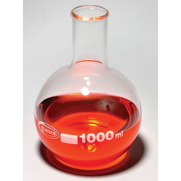 Boiling Flask, Flat Bottom, Borosil, PK 6