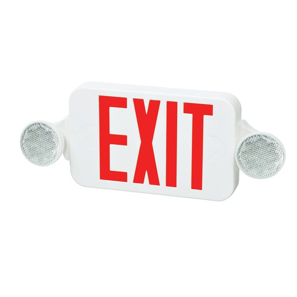 LED Emergency Combo Unit, White, Red, FHEC30WRH