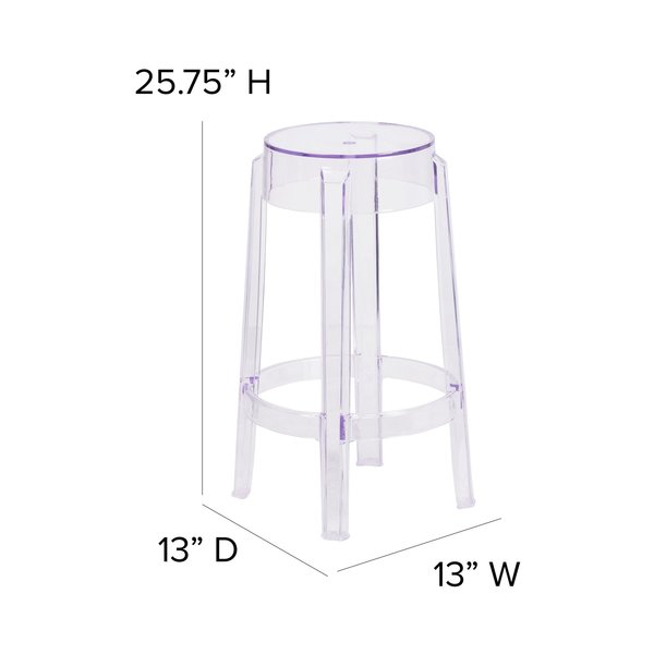 Transparent Stool, 25.75