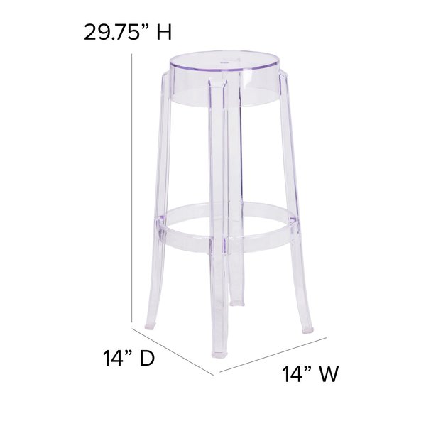 Transparent Barstool, 29.75