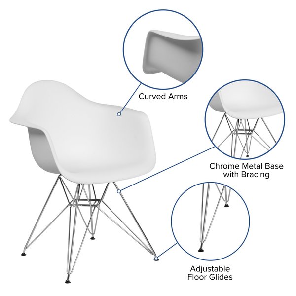 White Chair, 24.5 W 25