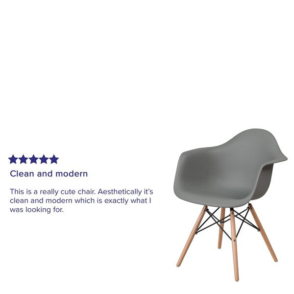 Moss Gray Chair, 24.5 W 25