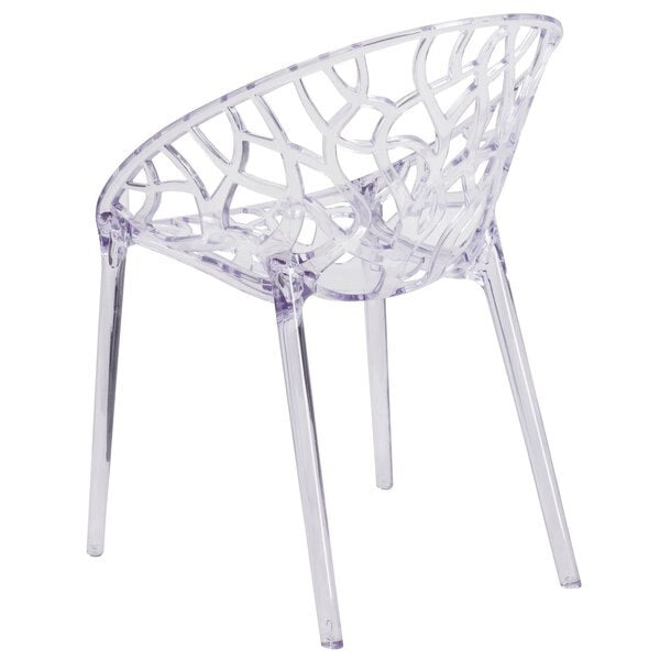 Specter Series Transparent Stacking Side Chair