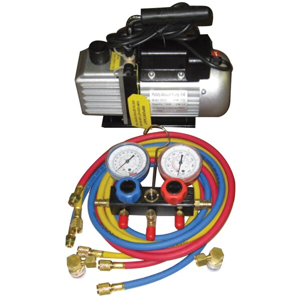 Vacuum Pump/Manifold Gauge Set