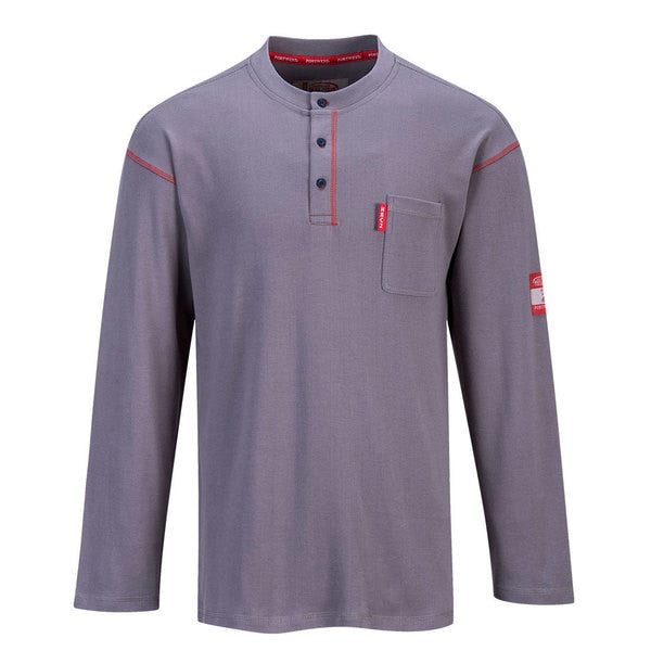 Bizflame Henley Neck T-Shirt, S