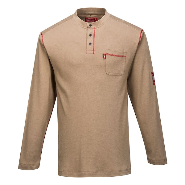 Bizflame Henley Neck T-Shirt, XXXL