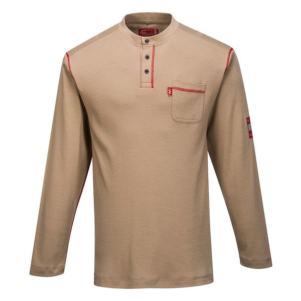 Bizflame Henley Neck T-Shirt, XXL