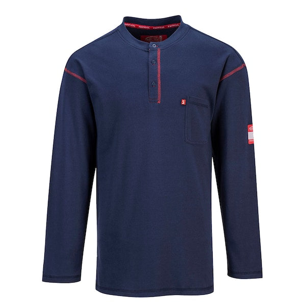 Bizflame Henley Neck T-Shirt, XXXL