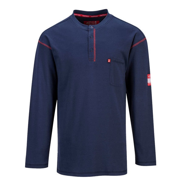 Bizflame Henley Neck T-Shirt, XL