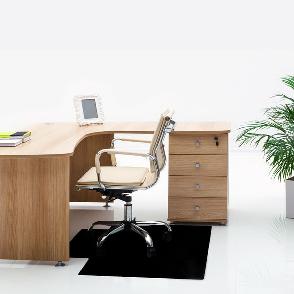 Chair Mat for Hard Floor, Rectangular Wit