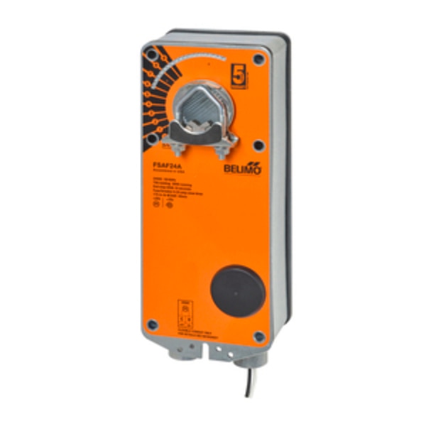 Fire & Smoke Actuator, Damper, 180 in-lb