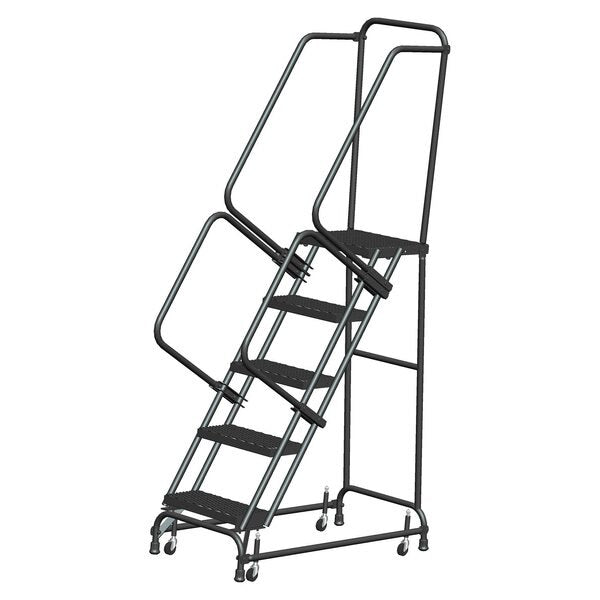 Rolling Ladder, Steel, 50 in.H