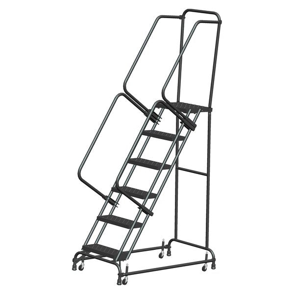 Rolling Ladder, Steel, 60 in.H