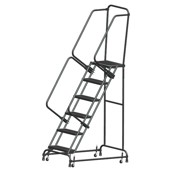 Rolling Ladder, Steel, 60 in.H